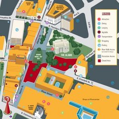 Map of Alamo Plaza wayfinding