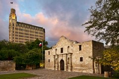 The Alamo Church in San Antonio, Texas.