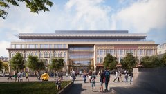 Rendering of Alamo Visitor Center and Museum