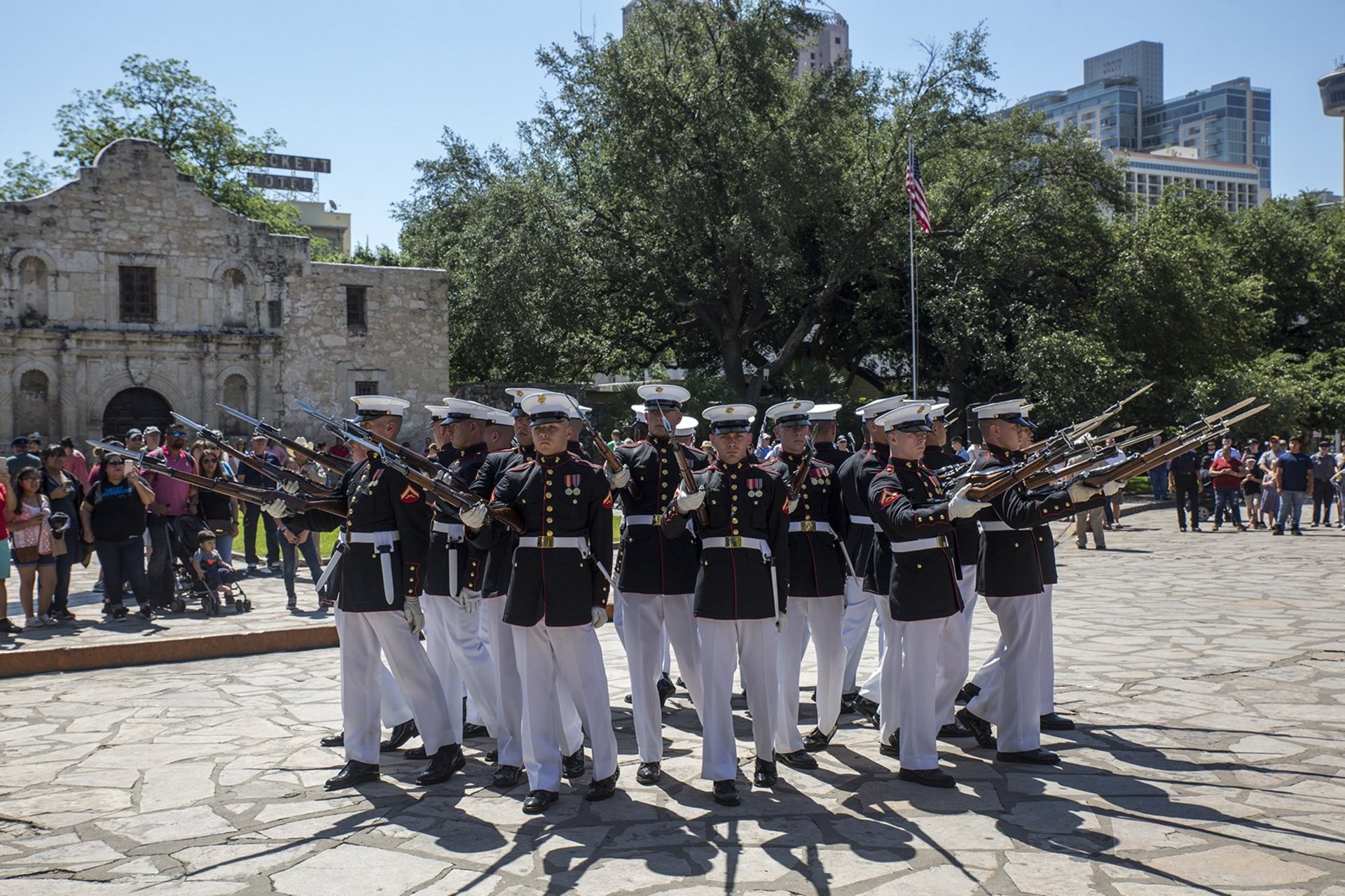 Marine Day at the Alamo The Alamo