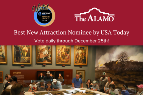 The Alamo Exhibit Nominated For "Best New Attraction In America" In USA ...