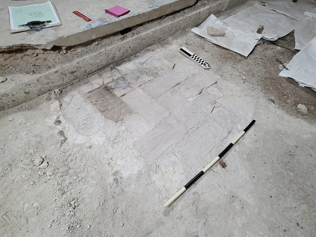 Archaeology Update — Intact Floor Tiles Possibly From Late 1700s ...